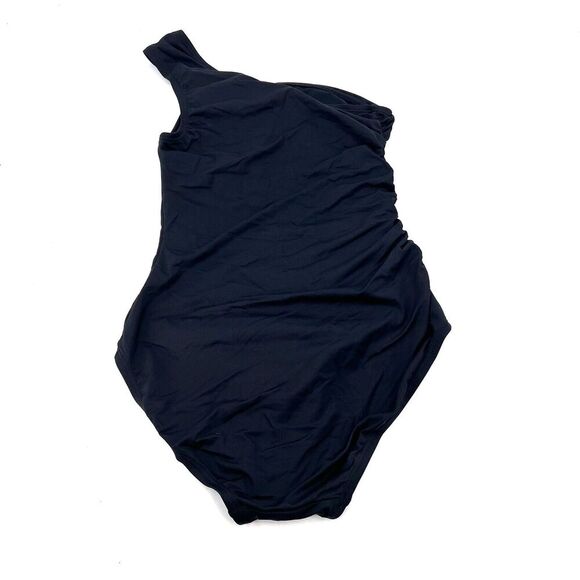 Michael Kors Black One Shoulder One Piece Swim Suit Bathing Suit - Picture 7 of 8